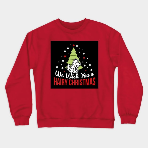 WE WISH YOU A HAIRY CHRISTMAS Crewneck Sweatshirt by nektarinchen
